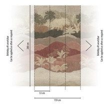 Obrázok tapety s motívom džungle, rozmery 280 x 159 centimetrov
