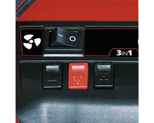 Detail ovládacích prvkov zariadenia 3 v 1 s prepínačmi a symbolmi