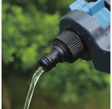 Záhradná hadicová prípojka s prietokom vody