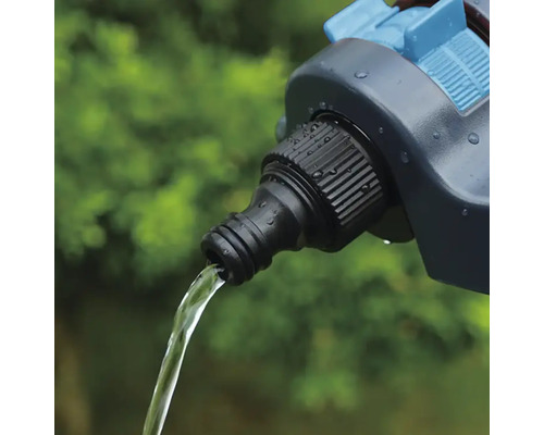 Záhradná hadicová prípojka s prietokom vody