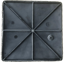 Štvorcová plastová doska s výstuhami