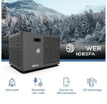 Tepelné čerpadlo Poolex Spawer IceSpa pre vírivky s ovládaním cez Wifi, technológiou EVI, veľmi tiché a reverzibilné na ohrev aj chladenie.