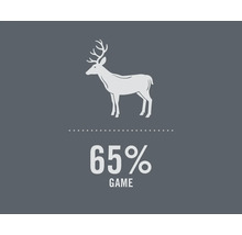 Symbol pre 65 percent podielu diviny