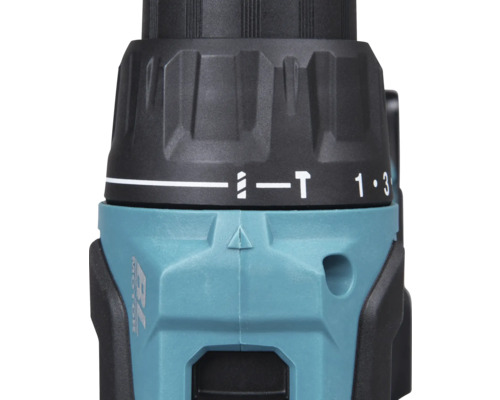 Detail akumulátorového vŕtacieho skrutkovača so symbolmi vrtáka a skrutky