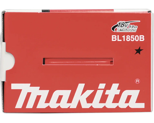 Obal pre akumulátor Makita BL1850B, 18 Voltov, 5,0 Ampérhodín Lítium-Iónový, Logo Makita.