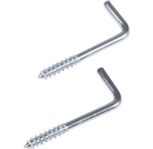 Dva skrutkovacie háčiky z kovu