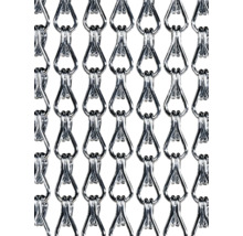 Kovový reťazový záves s článkami v tvare kvapky