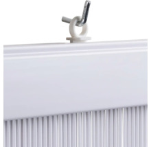 Detailný pohľad na lamelový záves so závesom