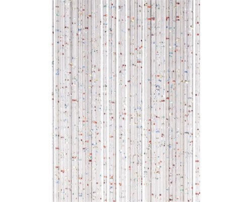 Dekoratívny šnúrkový záves s lesklými časticami