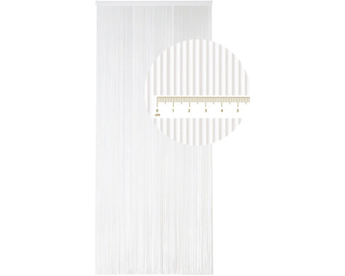 Ozdobná šatka z nití s centimetrovou indikáciou na meranie nití.