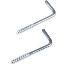 Dva kovové skrutkovacie háky