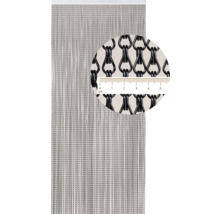 Dekoratívny reťazový záves s detailným pohľadom na články reťaze a centimetrovou stupnicou