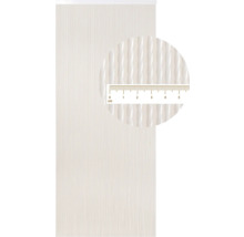 Rímska roleta s jemnou štruktúrou a detailným pohľadom s centimetrovou stupnicou