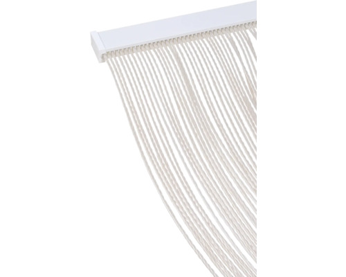 Šnúrový záves s bielou závesnou lištou