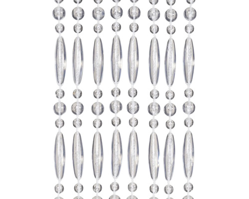 Dekoračný záves s transparentnými korálikmi