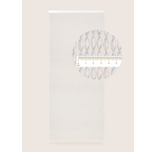 Dekoračné šály s dekoratívnou štruktúrou a detailným pohľadom s meradlom.