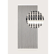 Korálkový záves s detailným pohľadom a meracou stupnicou v centimetroch