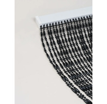 Korálkový záves s čiernymi korálkami