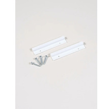 Dve biele lišty na fotorámčeky so skrutkami