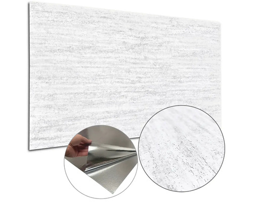 Dekoratívna doska s kamennou štruktúrou a odnímateľnou ochrannou fóliou