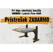 Robotická kosačka Worx Landroid Vision M800 s garážou zdarma
