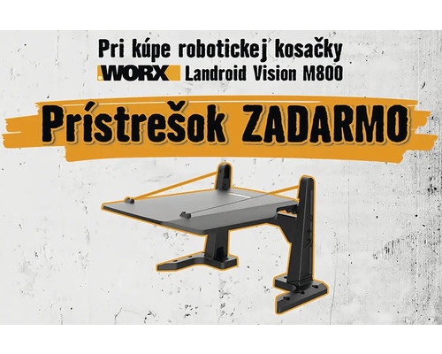 Robotická kosačka Worx Landroid Vision M800 s garážou zdarma