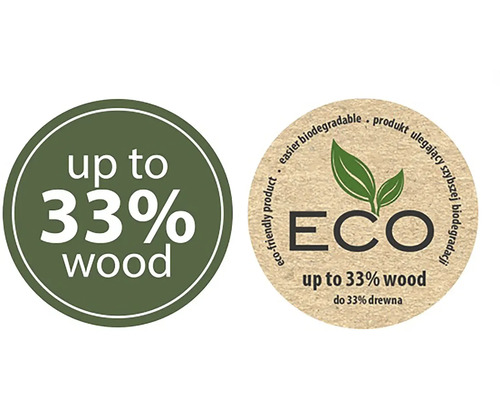 Až 33 percent podielu dreva pečať