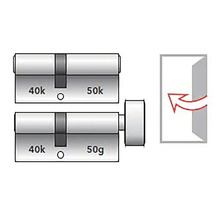 Schéma profilového valca s otočným gombíkom