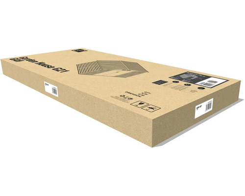 Kartónový obal pre záhradný domček G21 GAH 407 s nákresom produktu a rozmermi.