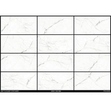 Leštené dlaždice s mramorovým vzhľadom, formát 600x1200 mm