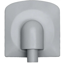 Nástenná rozeta z plastu pre vetracie potrubia s potrubnou prípojkou.