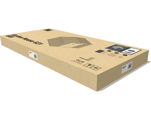 Kartónový obal pre záhradný domček GAH G21, model GAH 706, s nákresom výrobku a manipulačnými symbolmi.