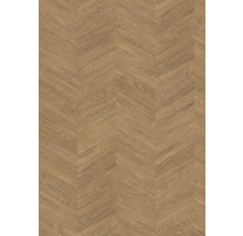 Podlahová krytina so vzorom chevron a kresbou dreva.