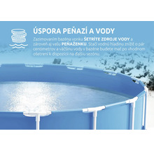 Informácie o zazimovaní nadzemného bazéna pre úsporu vody a peňazí.