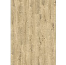 Podlaha so vzhľadom dubu s viditeľnými uzlami a prirodzenou štruktúrou dreva.