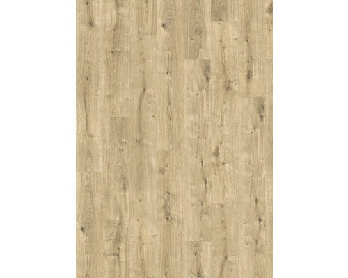 Podlaha so vzhľadom dubu s viditeľnými uzlami a prirodzenou štruktúrou dreva.