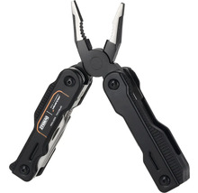 Multitool DeWalt McLaren Special Edition s kombinovanými kliešťami a výklopnými nástrojmi.