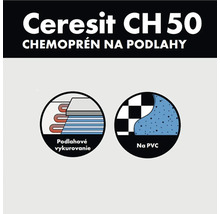Ceresit CH 50 Chemoprén na podlahy, vhodný pre podlahové vykurovanie a PVC.