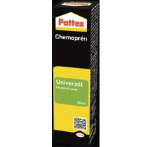 Pattex Chemoprén Univerzál, kontaktné lepidlo na pevné spoje, balenie 50 mililitrov. Henkel Logo.
