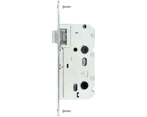 Zadlabávací zámok z kovu vrátane dvoch upevňovacích skrutiek.