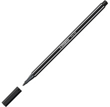 Čierna fixka Stabilo Pen 68 s odstráneným uzáverom.