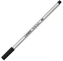 Fixka Stabilo Pen 68 brush s flexibilným štetcovým hrotom na kreslenie a krasopis.