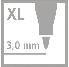 Hrúbka čiary 3,0 milimetra XL.