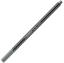 Fixka Stabilo Pen 68 metallic v striebornej farbe so šesťhranným telom.