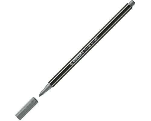 Fixka Stabilo Pen 68 metallic so šesťhranným telom a odstráneným uzáverom.