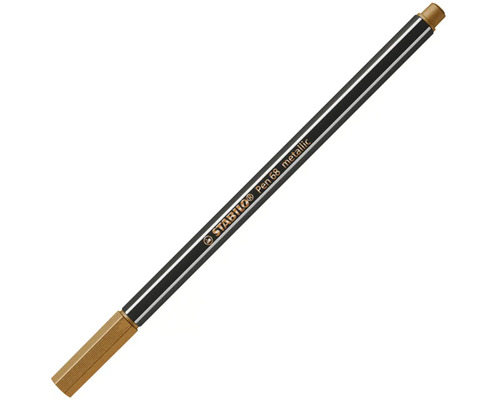 Prémiová fixka STABILO Pen 68 metallic zlatá