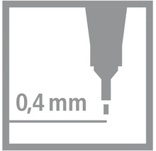 Šírka čiary 0,4 milimetra