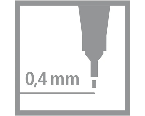 Šírka čiary 0,4 milimetra