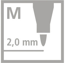 Šírka stopy Medium 2,0 milimetre