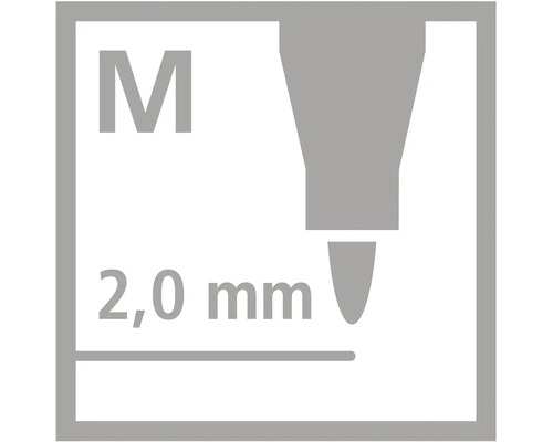 Šírka stopy Medium 2,0 milimetre